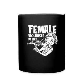 Violin Violin Humor - Full Colour Mug - black - Front