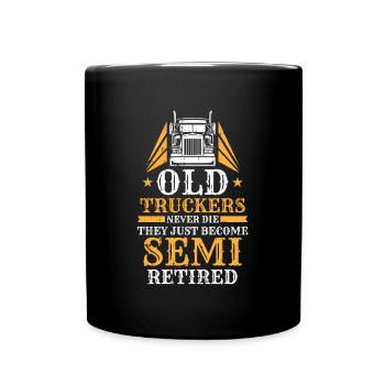 Truck Driver Trucker Truck Driver Funny - Full Colour Mug - black - Front