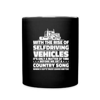 Truck Driver Trucker Truck Driver Funny - Full Colour Mug - black - Front