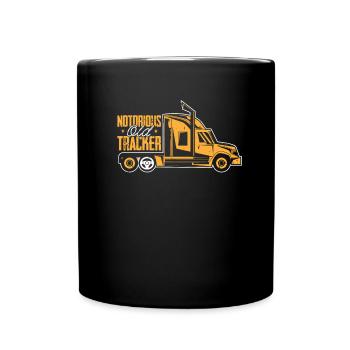 Lkw Fahrer Trucker Lastwagenfahrer Alter Trucker - Tasse einfarbig - Schwarz - Vorne