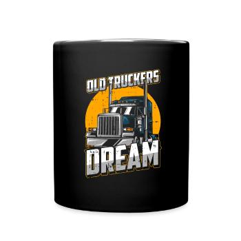 Truck Driver Trucker Truck Driver Funny - Full Colour Mug - black - Front
