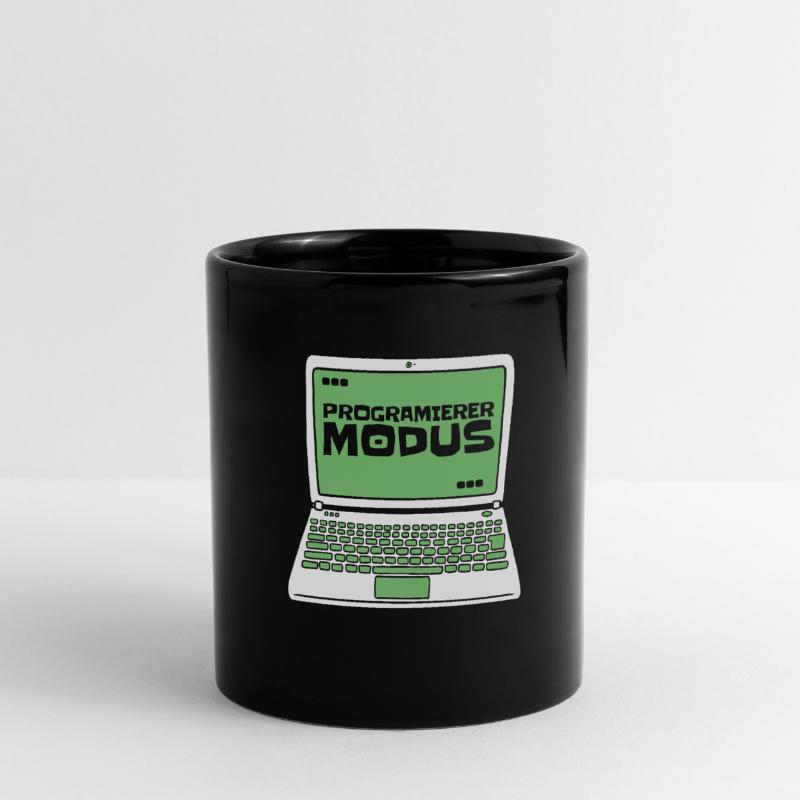 Entwickler Coder Programmierer Laptop Tasse einfarbig