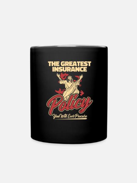 Christ Christianity Funny - Full Colour Mug - black