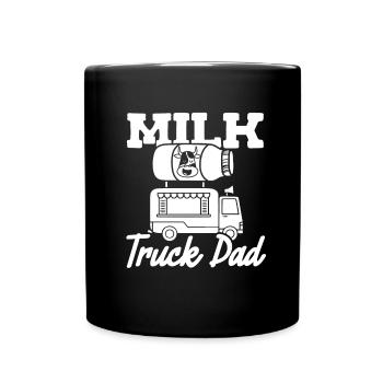 Cow Milk Father Milk Wagon - Full Colour Mug - black - Front