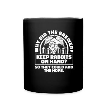 Bière artisanale Bière artisanale drôle - Mug uni - noir - Devant