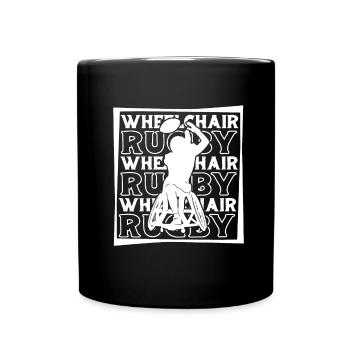 Rugby Rollstuhl - Tasse einfarbig - Schwarz - Vorne