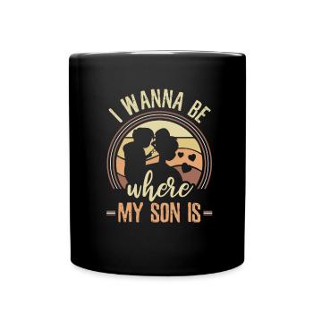 Maman Mère - Mug uni - noir - Devant