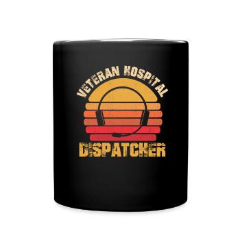Emergency call control center operations center - Full Colour Mug - black - Front