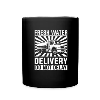 Truck driver Trucker Truck driver Tanker - Full Colour Mug - black - Front