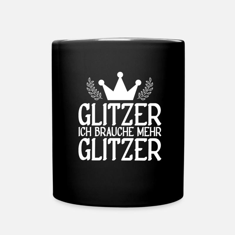 Prinzessin Funkeln - Tasse einfarbig - Schwarz