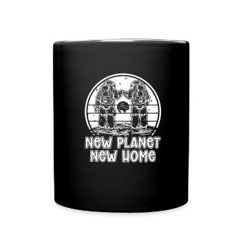Space Space Astronaut Space Colonization - Full Colour Mug - black - Front
