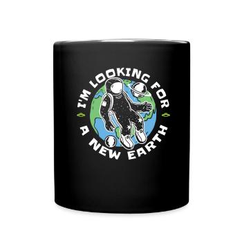 Space Space Earth Space Colonization - Full Colour Mug - black - Front