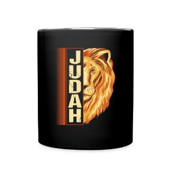 Lion of Judah Hebrew Israelite - Full Colour Mug - black - Front
