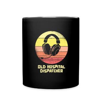 Emergency call control center operations center - Full Colour Mug - black - Front
