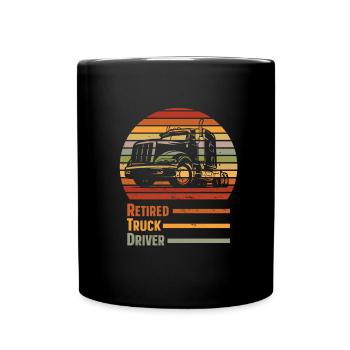 Truck driver Trucker Truck driver - Full Colour Mug - black - Front