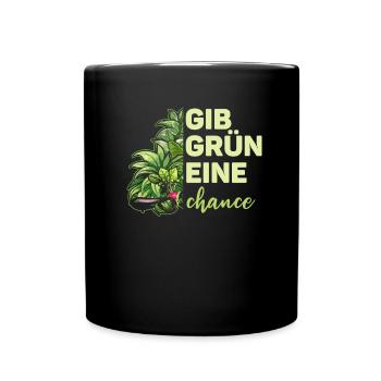 Hobbygärtner Garten Chance - Tasse einfarbig - Schwarz - Vorne
