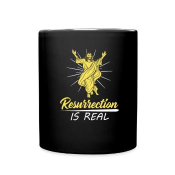 Christian Christianity Resurrection - Full Colour Mug - black - Front