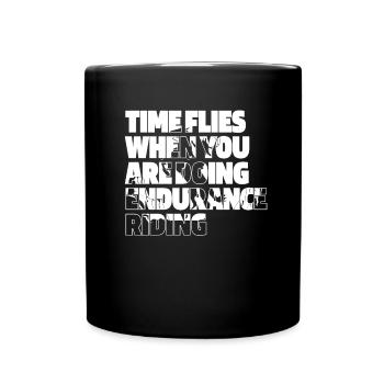 Horse Equestrian Sport Endurance Riding - Full Colour Mug - black - Front