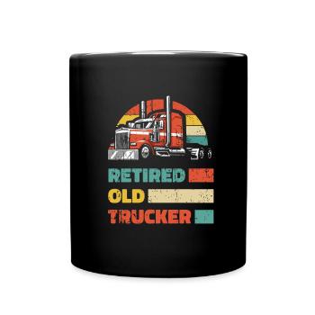 Lkw Fahrer Trucker Lastwagenfahrer Im Ruhestand - Tasse einfarbig - Schwarz - Vorne