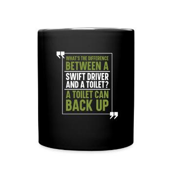 Truck Driver Trucker Truck Driver Funny - Full Colour Mug - black - Front