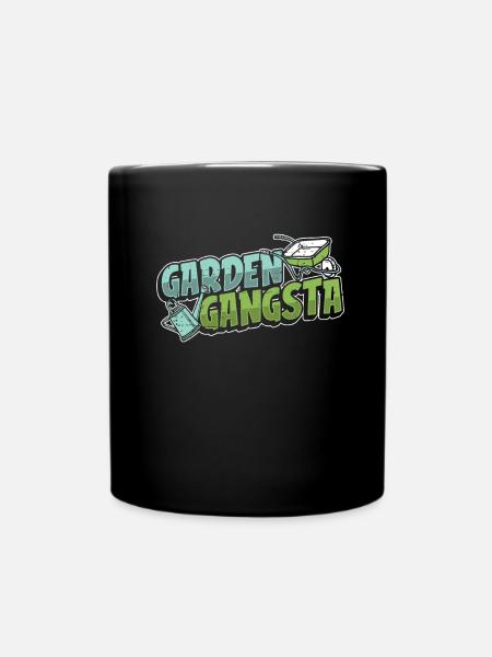 Hobbygärtner Garten - Tasse einfarbig - Schwarz