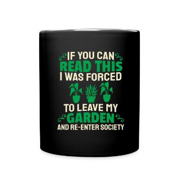 Hobby Gardener Garden - Full Colour Mug - black - Front