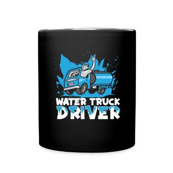 Truck Driver Trucker Truck Driver Funny - Full Colour Mug - black - Front