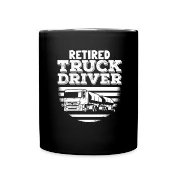 Truck driver Trucker Truck driver - Full Colour Mug - black - Front