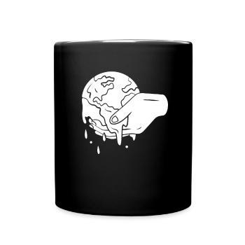 Climate change Protection Earth - Full Colour Mug - black - Front