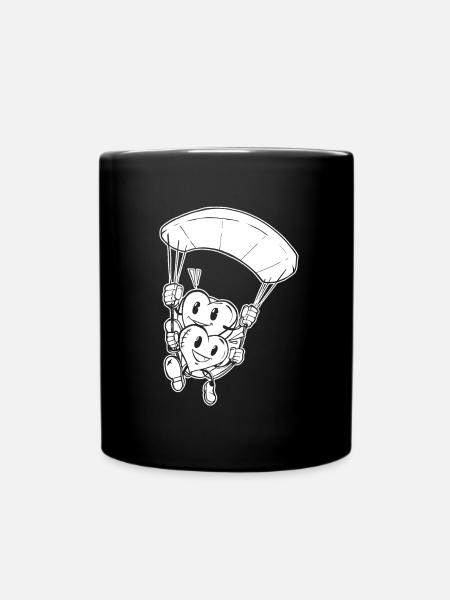 Parapente Parapente Cœurs - Mug uni - noir