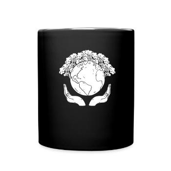 Climate change Protection Earth - Full Colour Mug - black - Front