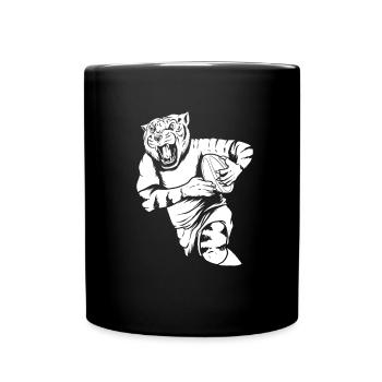 Tigre de rugby - Mug uni - noir - Devant