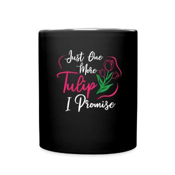 Tulips Cute Tulips - Full Colour Mug - black - Front