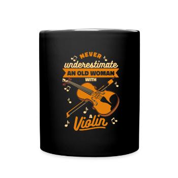 Violin Violin Funny - Full Colour Mug - black - Front