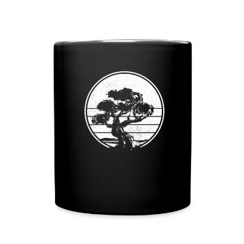 Bonsai Tree - Full Colour Mug - black - Front