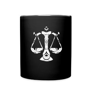 Zodiac Sign Libra Symbol - Full Colour Mug - black - Front