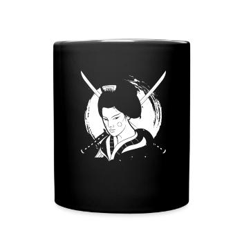 Geisha Katana - Full Colour Mug - black - Front