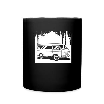 Caravane Camper Camping-car Caravane - Mug uni - noir - Devant