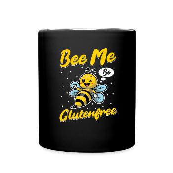 Gluten-free bee - Full Colour Mug - black - Front
