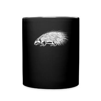 Porc-épic - Mug uni - noir - Devant