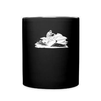 Jet Ski - Tasse einfarbig - Schwarz - Vorne