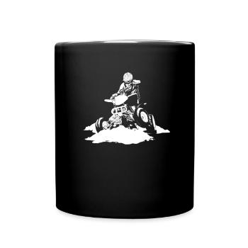 Quad Bike - Tasse einfarbig - Schwarz - Vorne