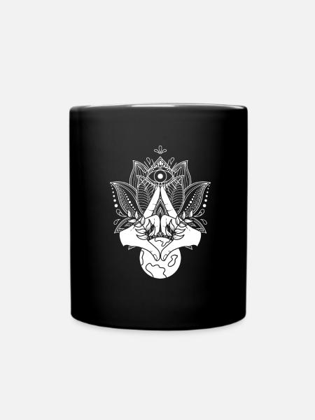Yoga Mandala - Mug uni - noir