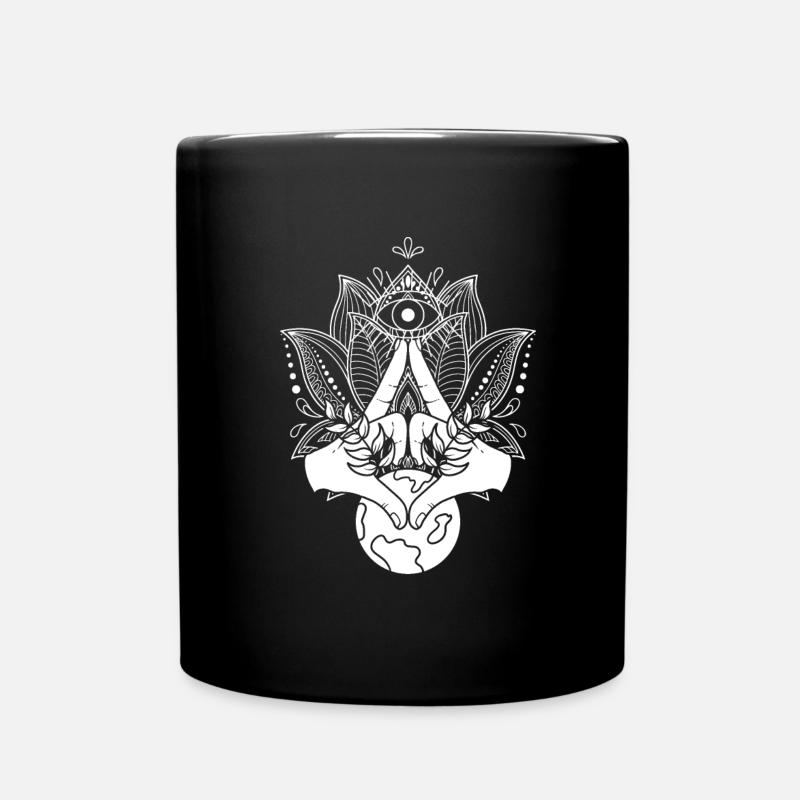 Yoga Mandala - Mug uni - noir