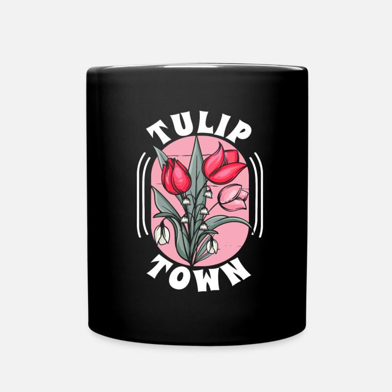 Tulpen Stadt Tulpen - Tasse einfarbig - Schwarz