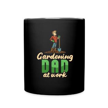 Hobby Gardener Garden Funny Gardening Father - Full Colour Mug - black - Front