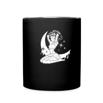 Gothic Puppe - Tasse einfarbig - Schwarz - Vorne
