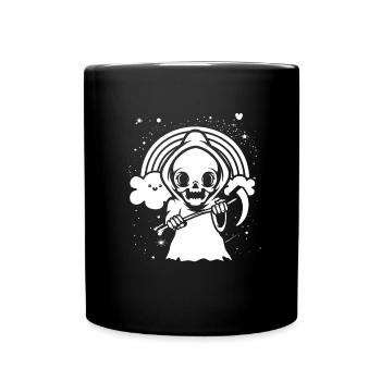 Faucheuse gothique - Mug uni - noir - Devant
