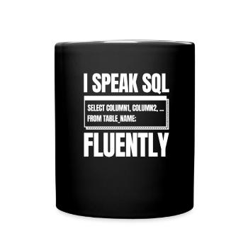 Entwickler Coder Programmierer Sql - Tasse einfarbig - Schwarz - Vorne