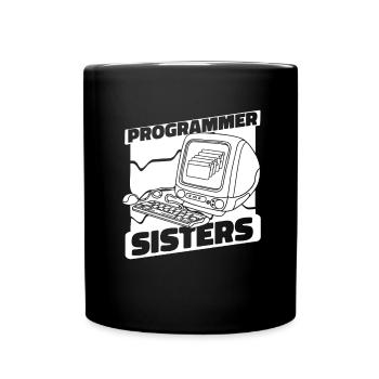Entwickler Coder Programmierer Computer - Tasse einfarbig - Schwarz - Vorne